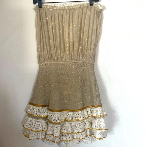 RAMY BROOKE Nala Smocked Mini Dress. - Picture 3 of 10